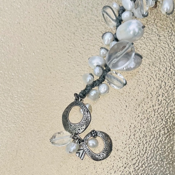 Freshwater Pearls, Quartz, & silk - Picture 3 of 7